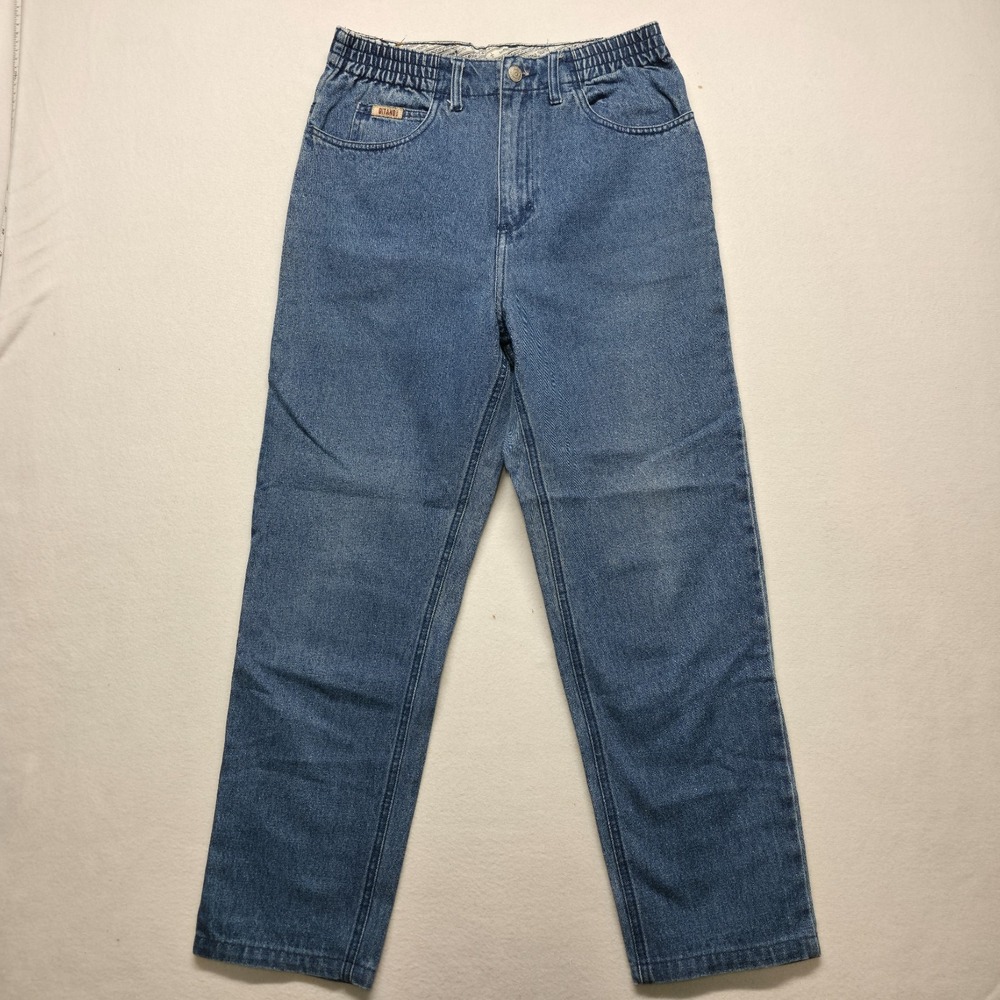 Vintage Gitano Women's Elastic-Waist Denim Mom Jeans Size 10 or 12? (24X26)